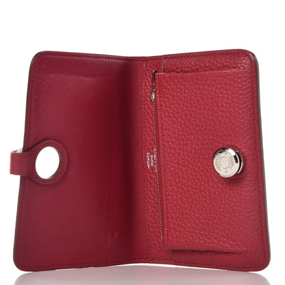 Hermes Togo Dogon Compact Wallet Rubis 5 of 8