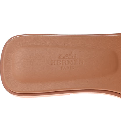 Hermes Calfskin Oran Sandals 36 Granit Rose 7 of 9