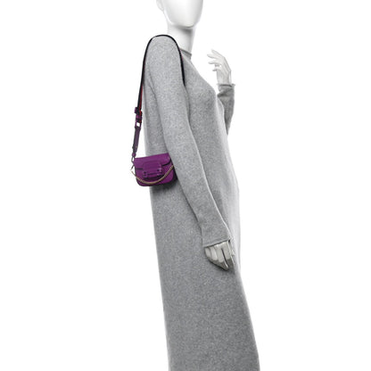 Gucci Azalea Calfskin Web Monochrome Horsebit 1955 Wallet On Strap Purple 2 of 7