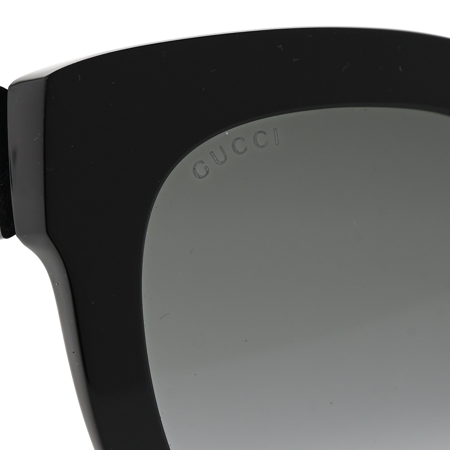 Gucci Acetate Crystal Star Round Frame Sunglasses GG0208S Black 7 of 7