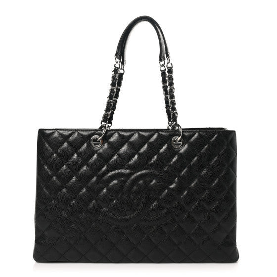 Chanel Caviar Quilted Grand Shopping Tote GST Black 1 of 1
