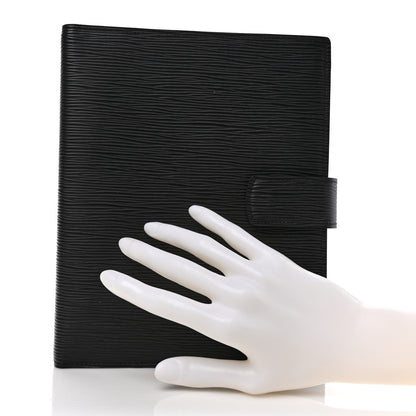Louis Vuitton Epi Large Ring Agenda Black 2 of 7