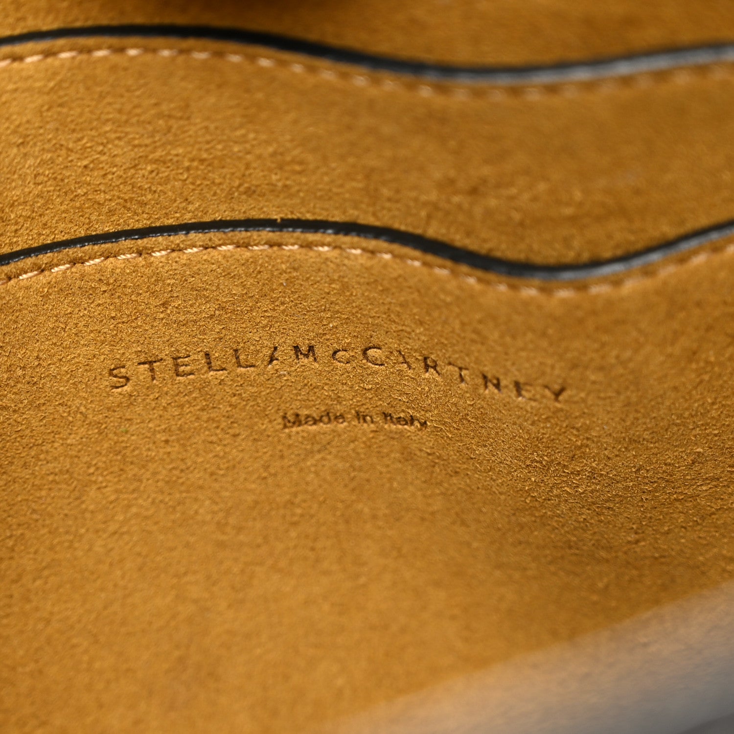 Stella McCartney Grainy Alter Mat Perforated Logo Mini Crossbody Black 6 of 9