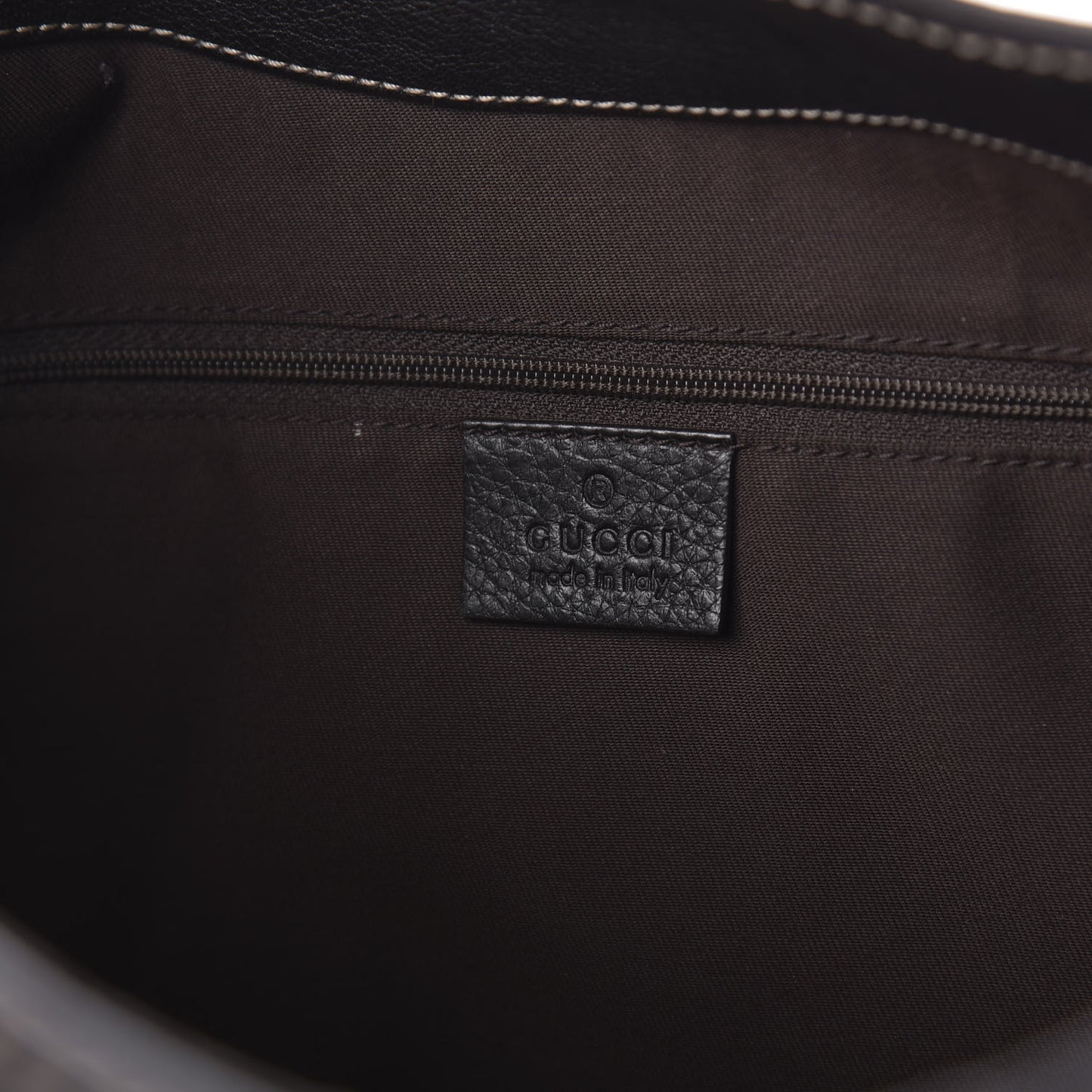 Monogram Large New Ladies Web Hobo Dark Brown