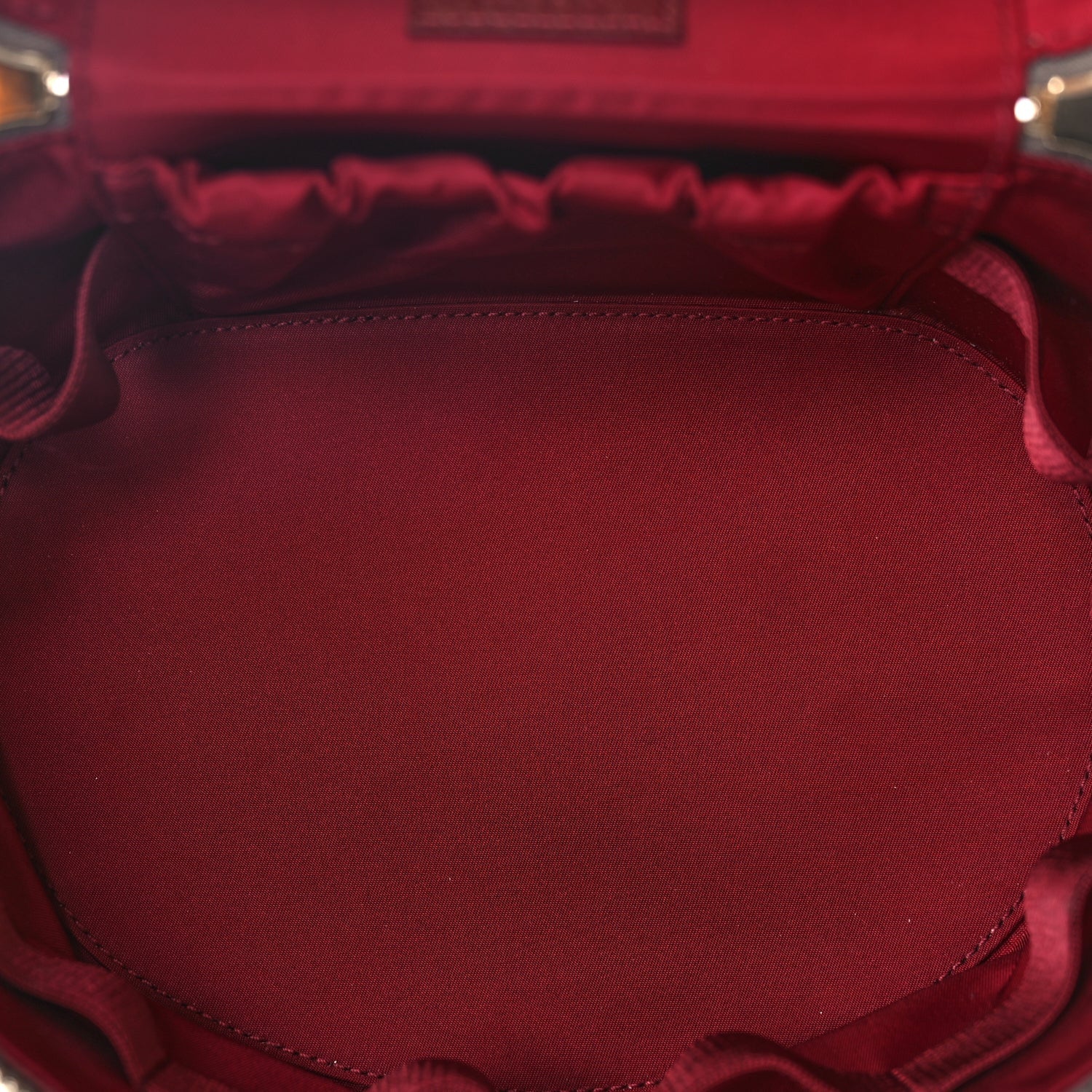 Gucci GG Supreme Monogram Ancora Calfskin Vanity Cosmetic Case Beige Ebony Rosso 4 of 8