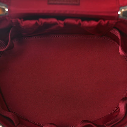 Gucci GG Supreme Monogram Ancora Calfskin Vanity Cosmetic Case Beige Ebony Rosso 4 of 8