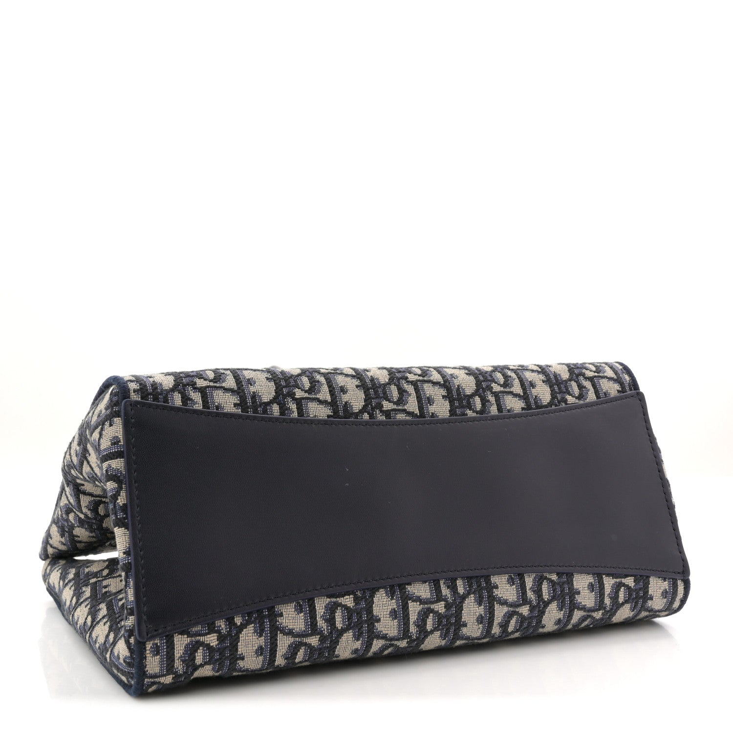 Christian Dior Oblique Small Bow Shopping Tote Blue Multicolor 4 of 13