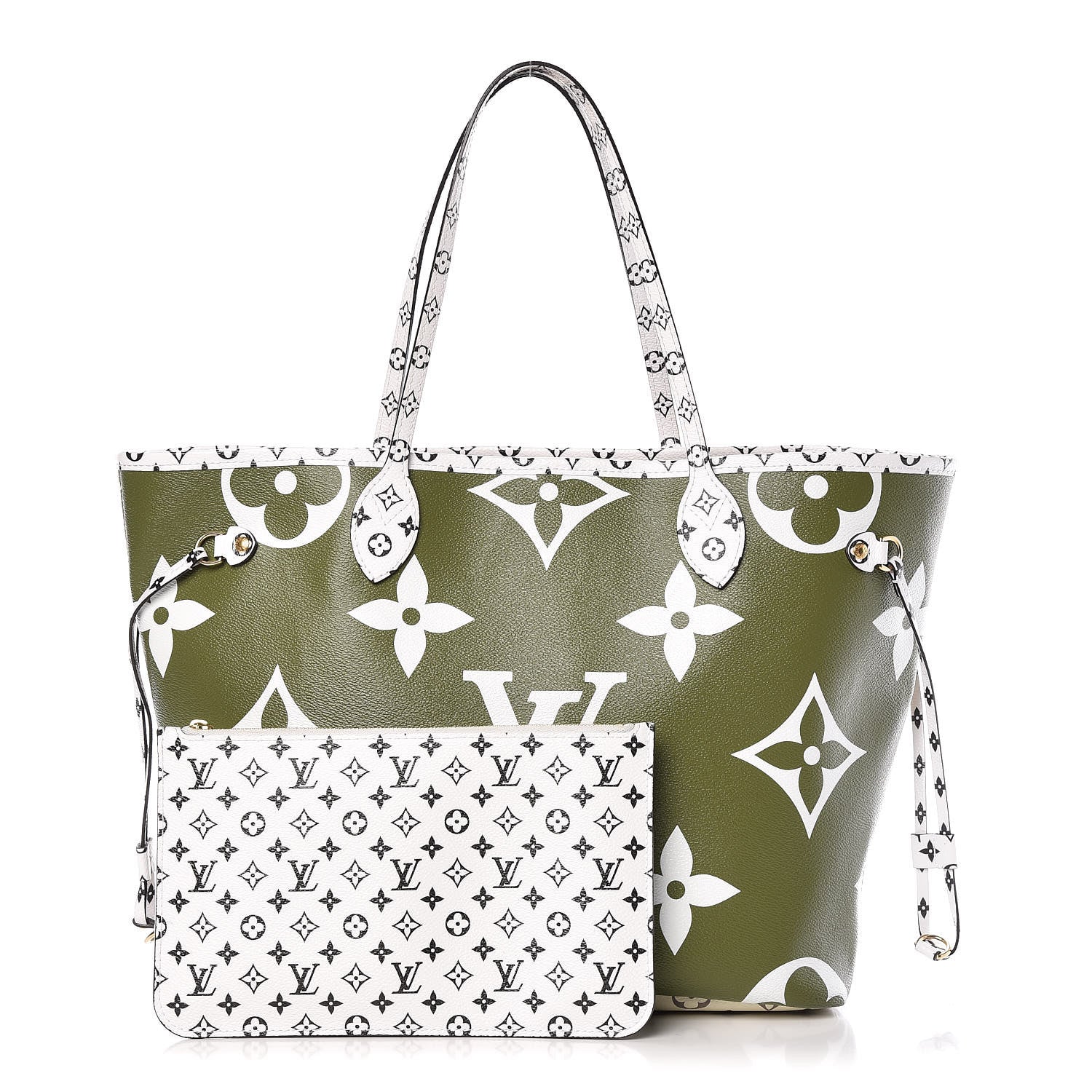 Louis Vuitton Monogram Giant Neverfull MM Kaki 1 of 14