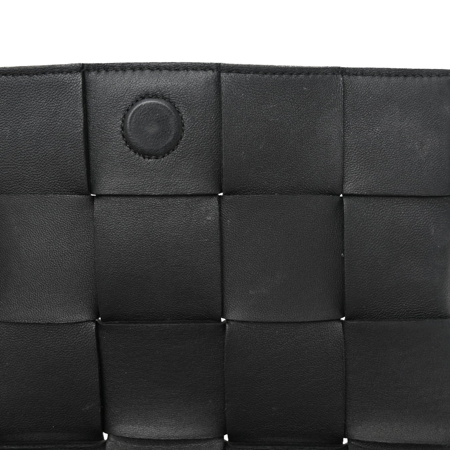 Lambskin Maxi Intrecciato Cassette Crossbody Bag Black