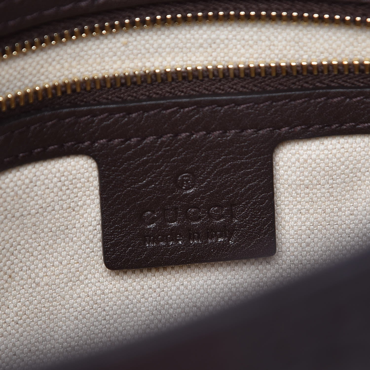 Gucci Guccissima Medium Bree Foldover Tote Chocolate 7 of 8