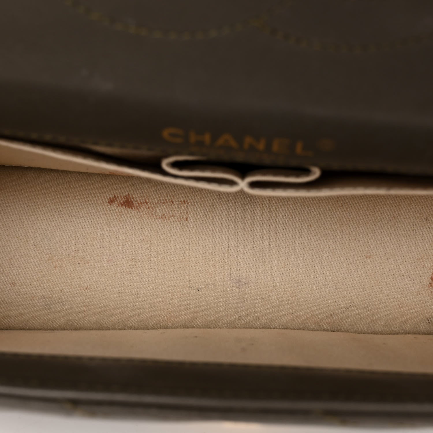 Chanel Calfskin Gabrielle Chevron Flap Grey 5 of 11