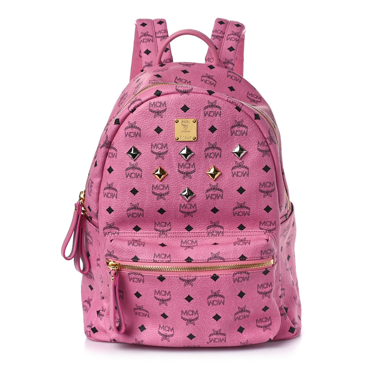 Visetos Medium Sprinkle Stud Stark Backpack Pink