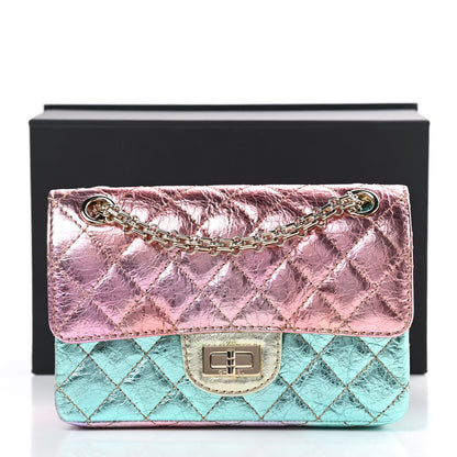 Chanel Metallic Goatskin Quilted Mini 2.55 Reissue Flap Multicolor 11 of 11