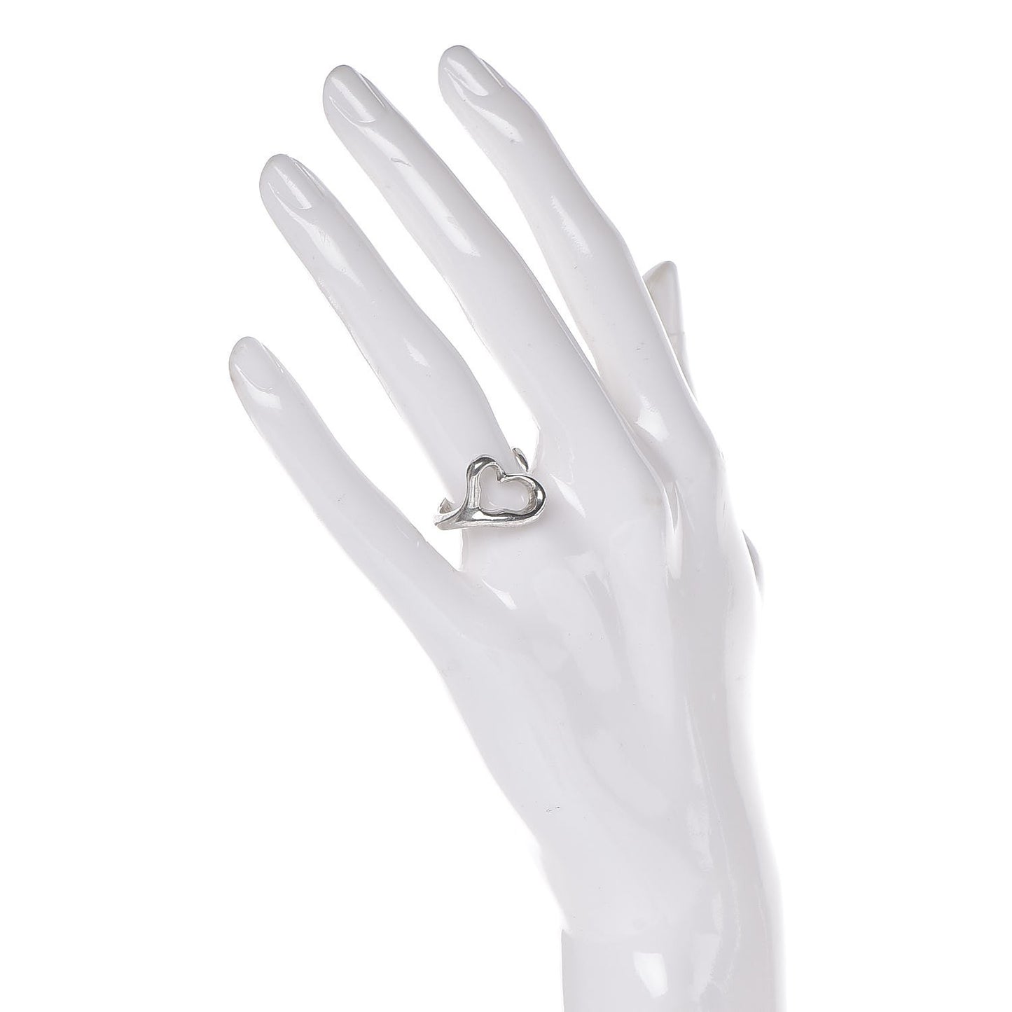 Elsa Peretti Sterling Silver Open Heart Ring 52 6