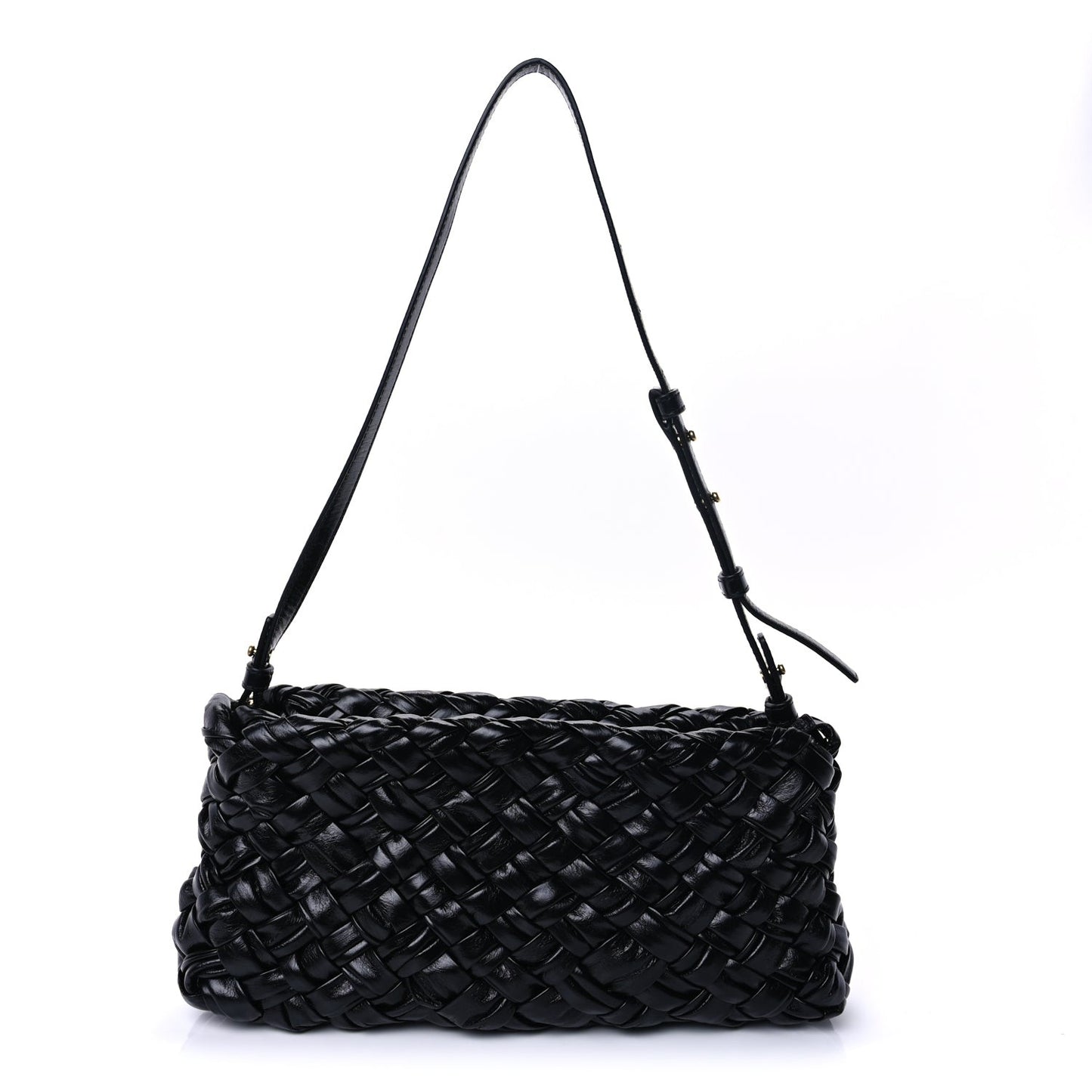 Calfskin Intrecciato Kalimero Cha-Cha Clutch  Black