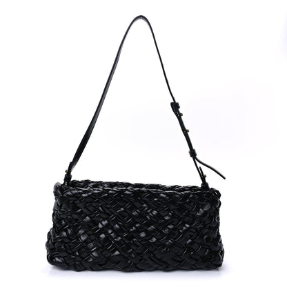Bottega Veneta Calfskin Intrecciato Kalimero Cha-Cha Clutch  Black 1 of 8