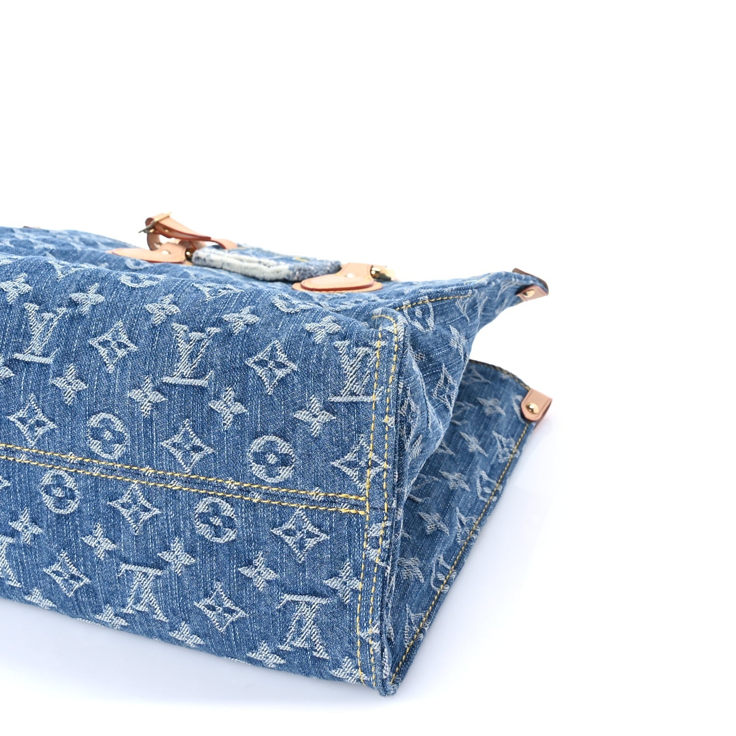 Louis Vuitton Monogram Denim Onthego MM Blue 9 of 9