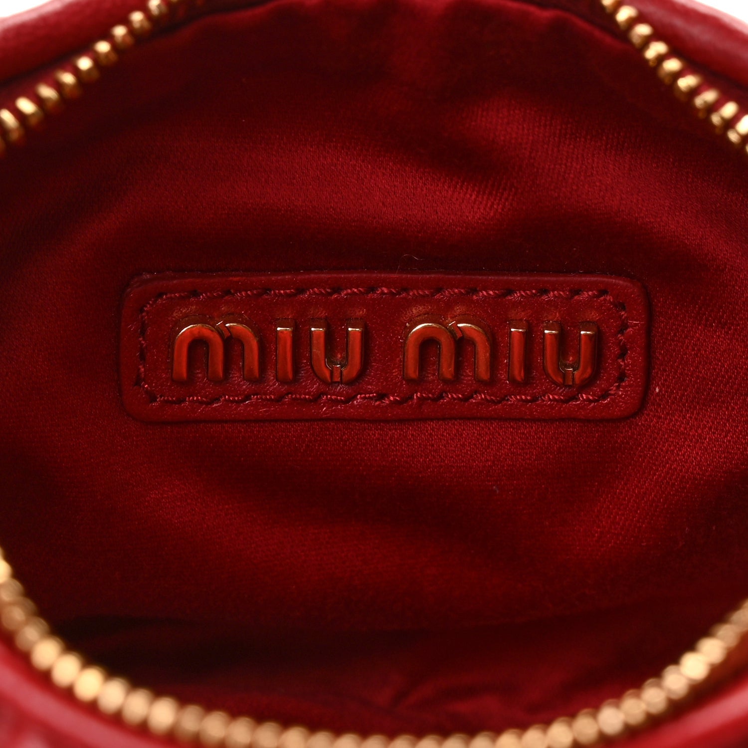 Miu Miu Nappa Matelasse Mini Wander Hobo Fuoco Fuoco 5 of 8