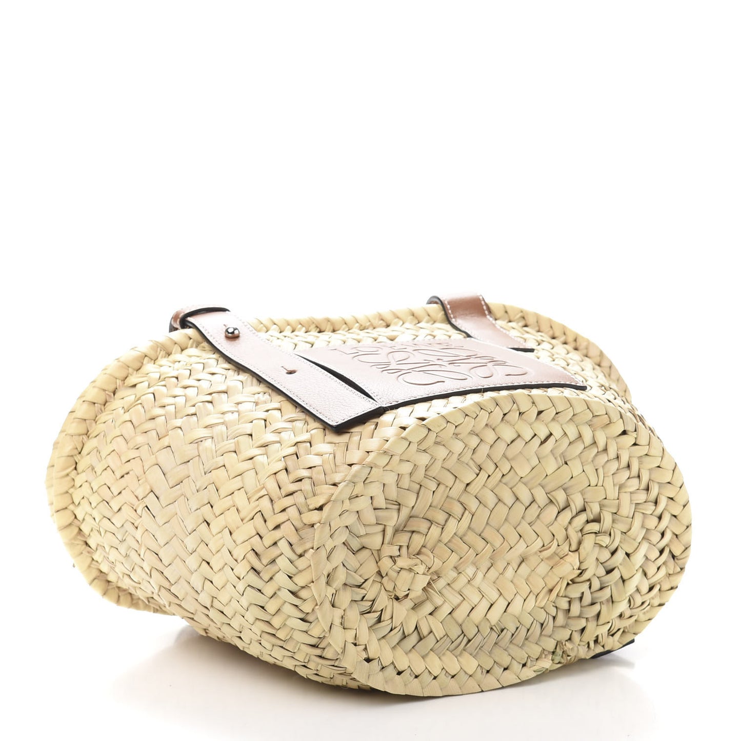 Raffia Small Basket Tote Bag Natural Tan