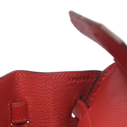 Hermes Epsom Birkin 30 Rouge Casaque 9 of 10