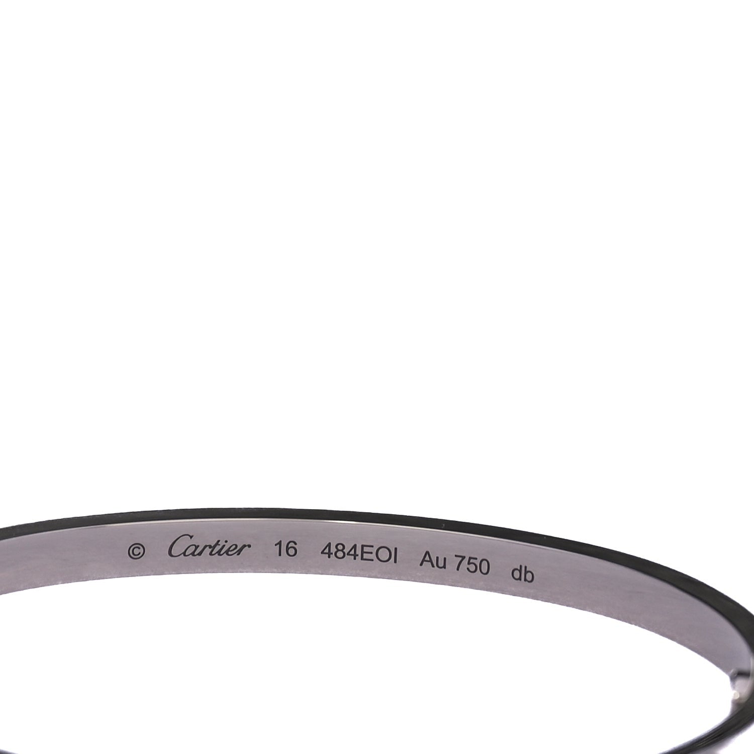 Cartier 18K White Gold Small LOVE Bracelet 16 3 of 3