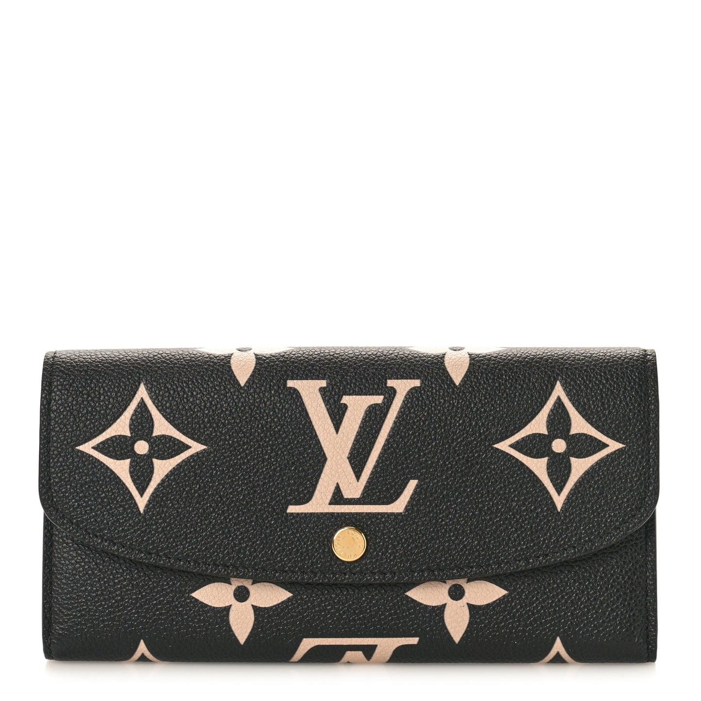 Empreinte Monogram Giant Emilie Wallet Black Beige