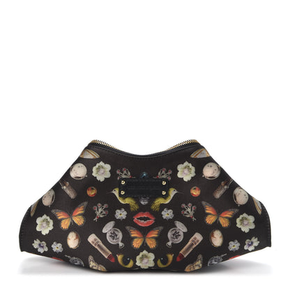 Alexander McQueen Silk Obsessions De Manta Clutch Black 1 of 9