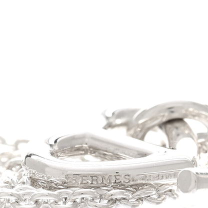 Hermes Sterling Silver Chaine D'Ancre Heart Toggle Necklace 4 of 5