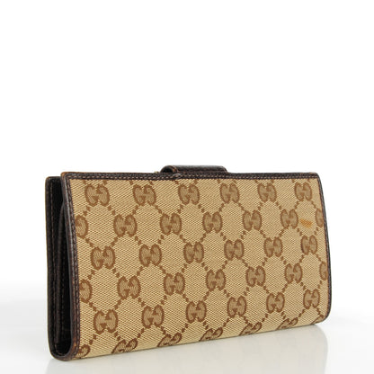 Gucci Monogram D Ring Continental Wallet Dark Brown 3 of 9