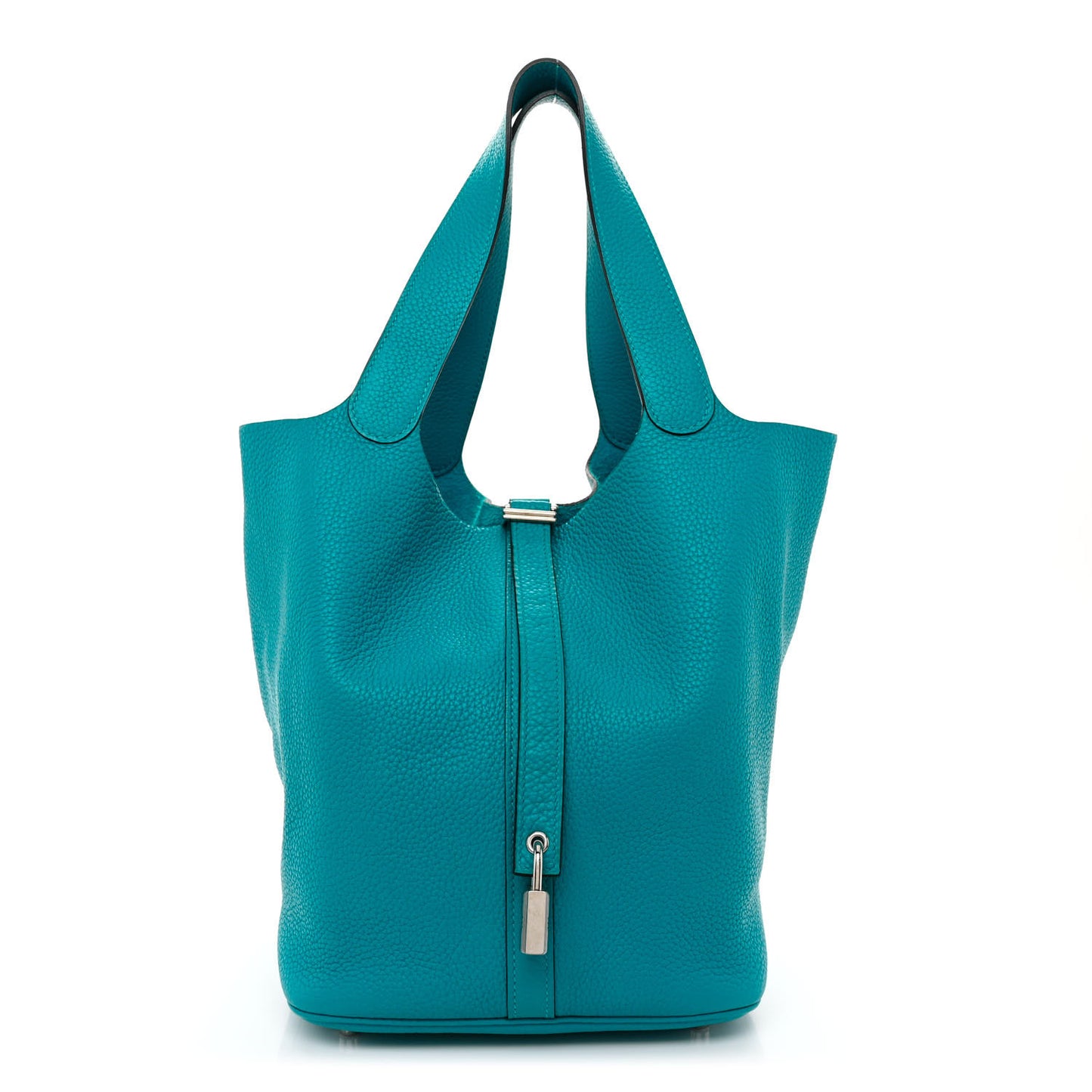 Taurillon Clemence Picotin Lock 26 GM Turquoise