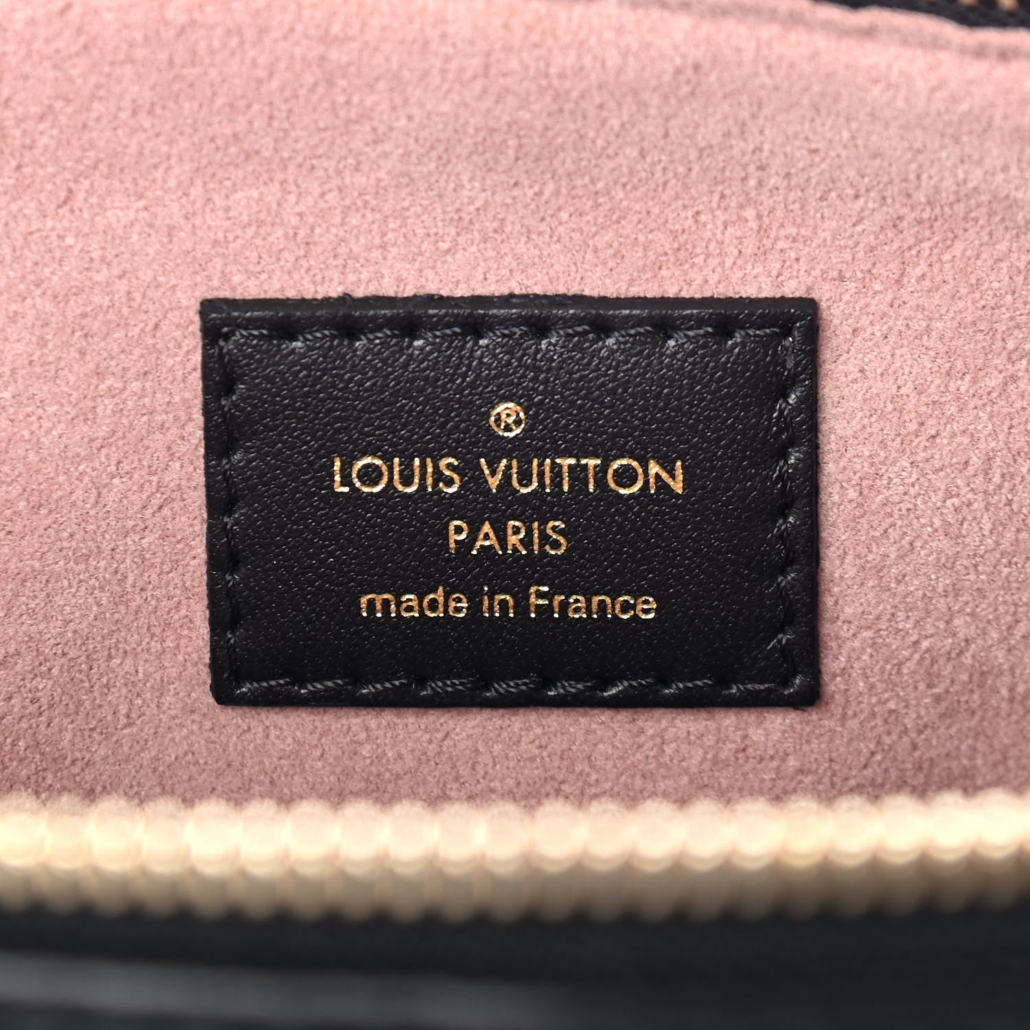 Louis Vuitton Lambskin Embossed Monogram Coussin PM Black 6 of 9