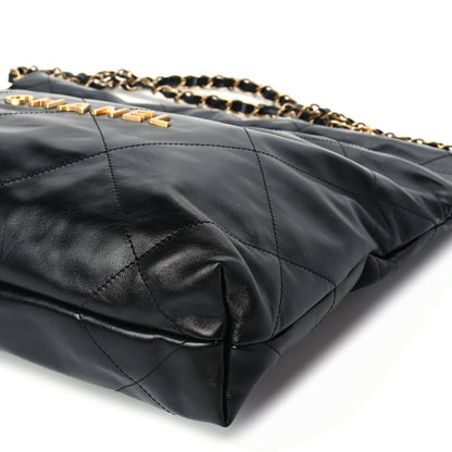 Chanel Shiny Calfskin Quilted 22 Black 9 of 9