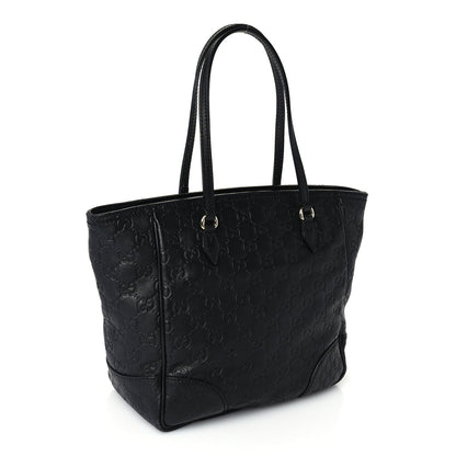 Gucci Guccissima Small Bree Zippered Tote Black 2 of 8