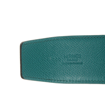 Hermes Epsom 40mm Idem Belt 90 Bleu Indigo Malachite 5 of 7