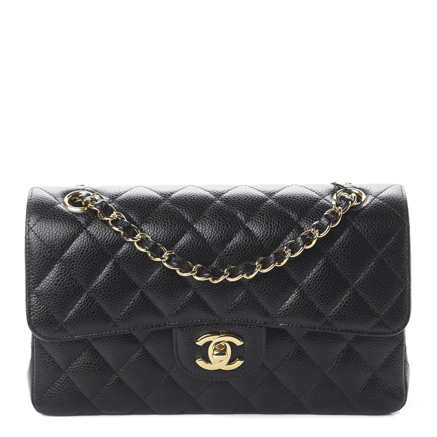 Chanel Caviar Quilted Small Double Flap Black 1 of 8
