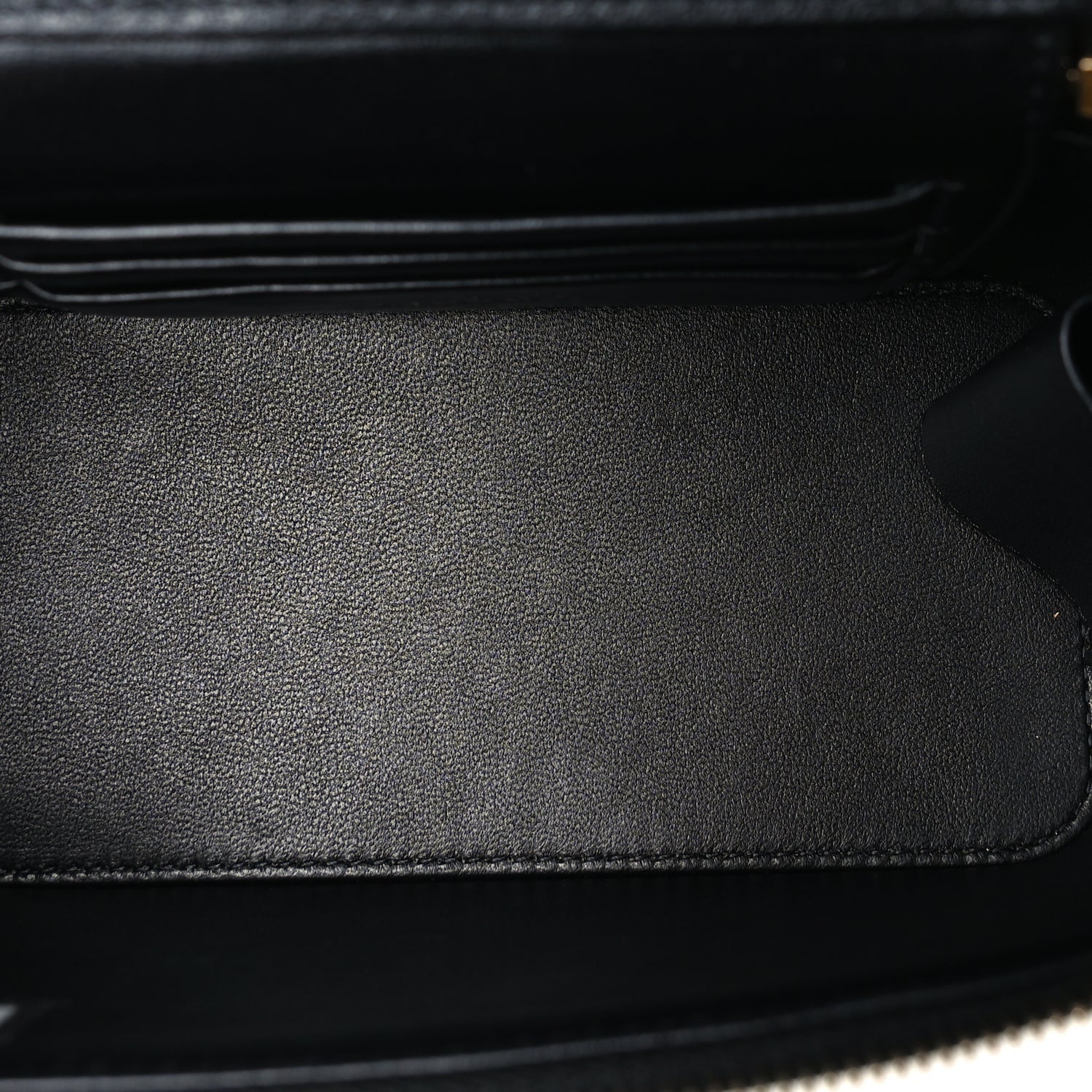 Chanel Lambskin Enamel Quilted Logo Small Vanity Case With Chain  Black 4 of 9