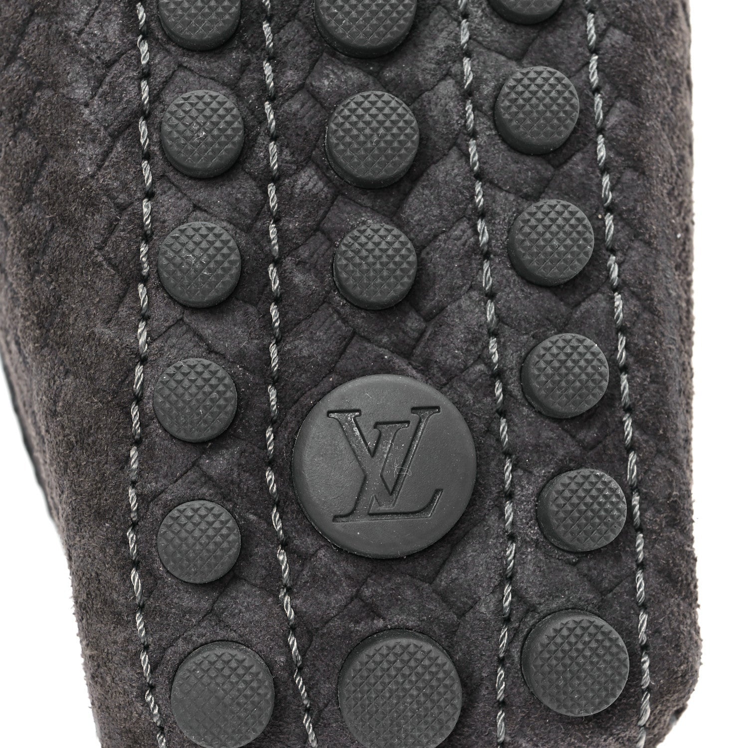 Louis Vuitton Suede Woven Oxford Loafers Brown 7 of 7