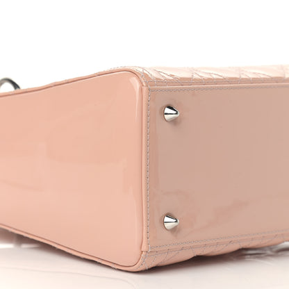 Christian Dior Patent Cannage Medium Lady Dior Light Pink 8 of 11