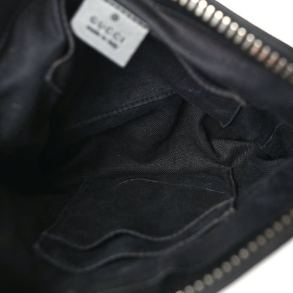 Gucci GG Supreme Monogram Web Small Flat Messenger Bag  Black Grey 4 of 8