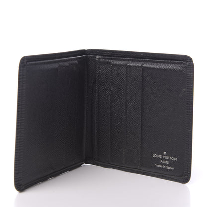 Louis Vuitton Epi 6 Card Billfold Wallet Black 5 of 10