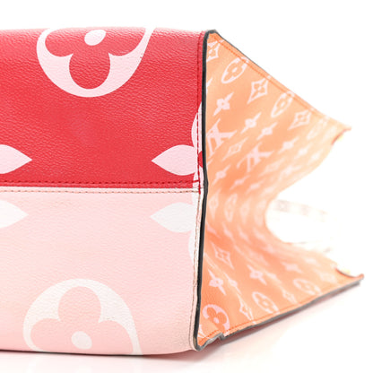 Louis Vuitton Monogram Giant Onthego GM Rouge Rose 10 of 13