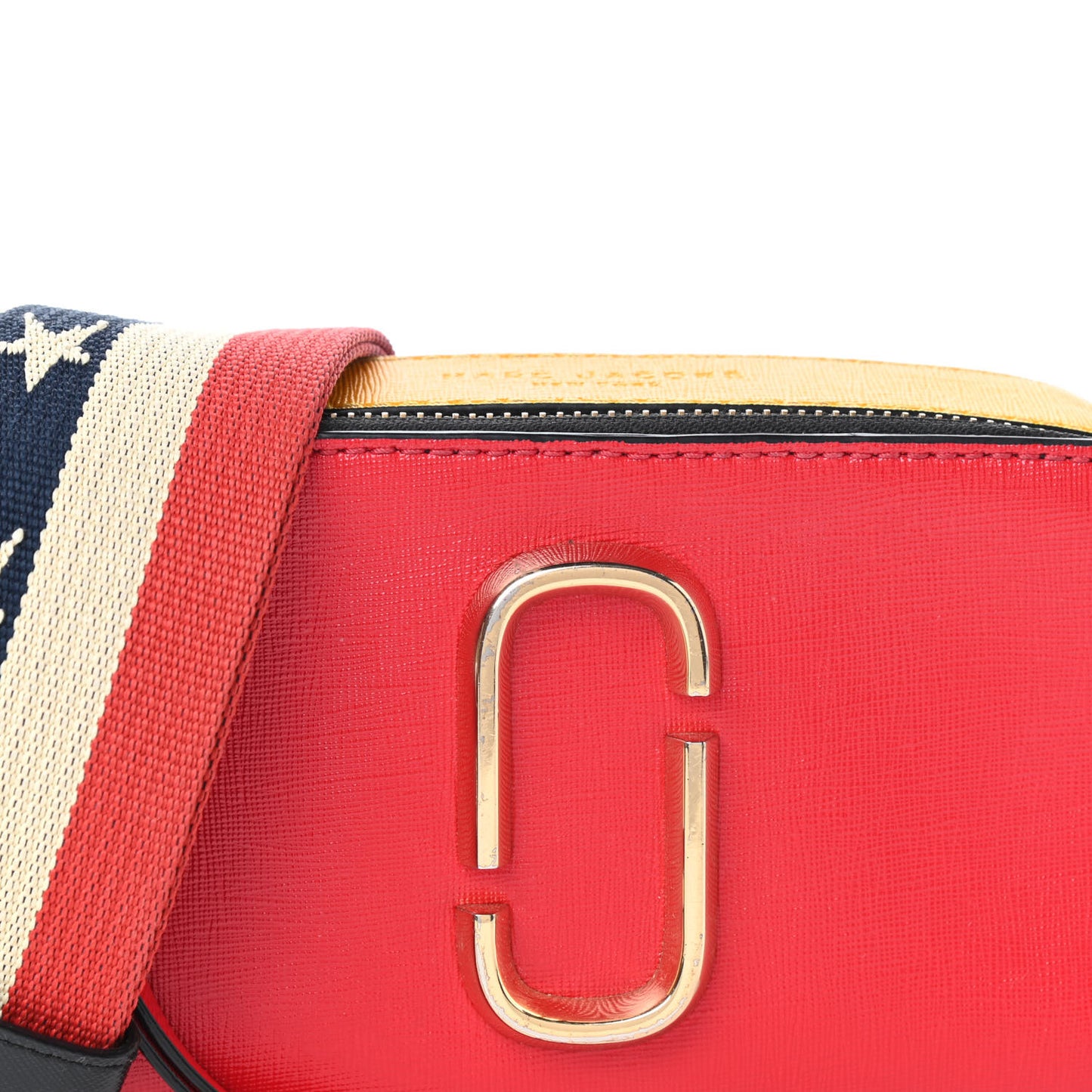 Calfskin Snapshot Double Zip Small Camera Bag Multi