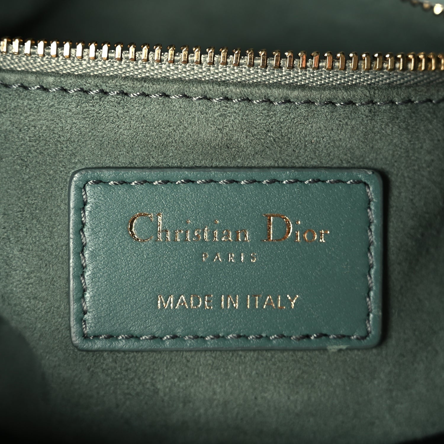 Christian Dior Velvet Mini Lady Dior Green 5 of 8