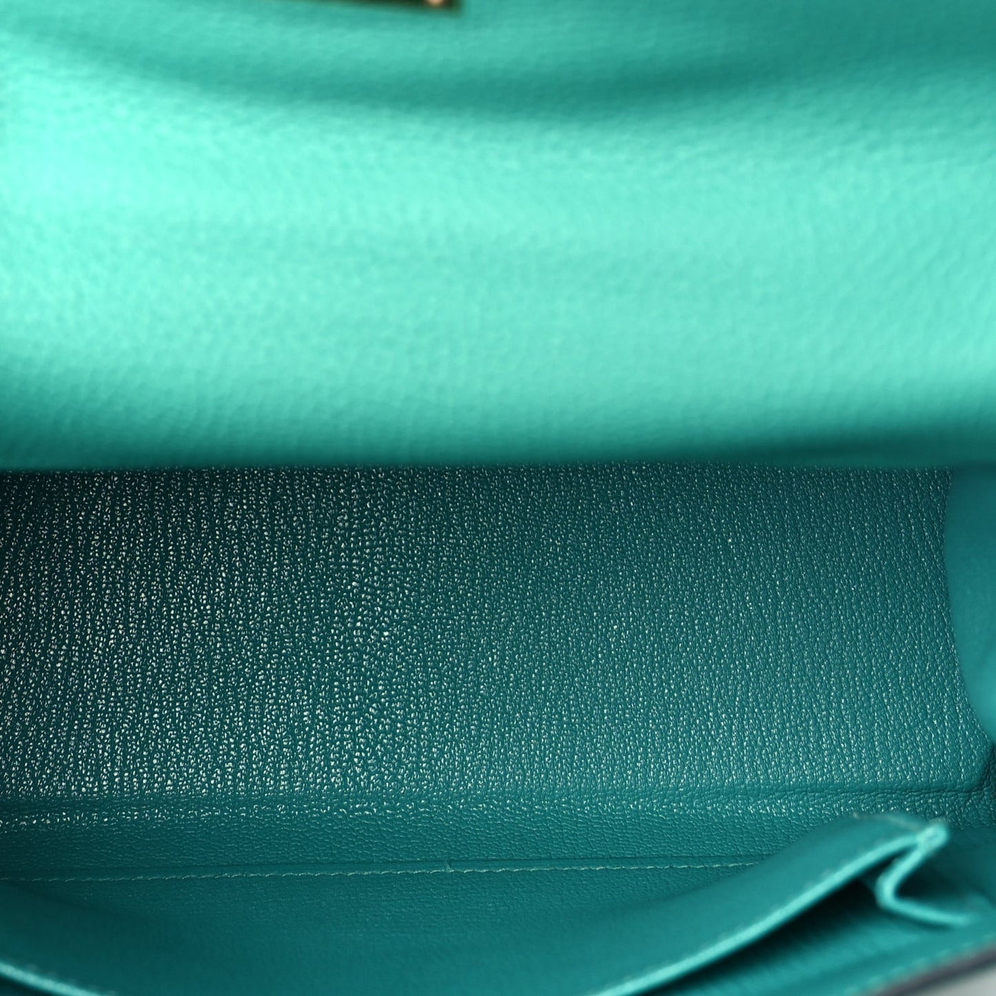 HERMES Togo Kelly Retourne 25 Vert Verone