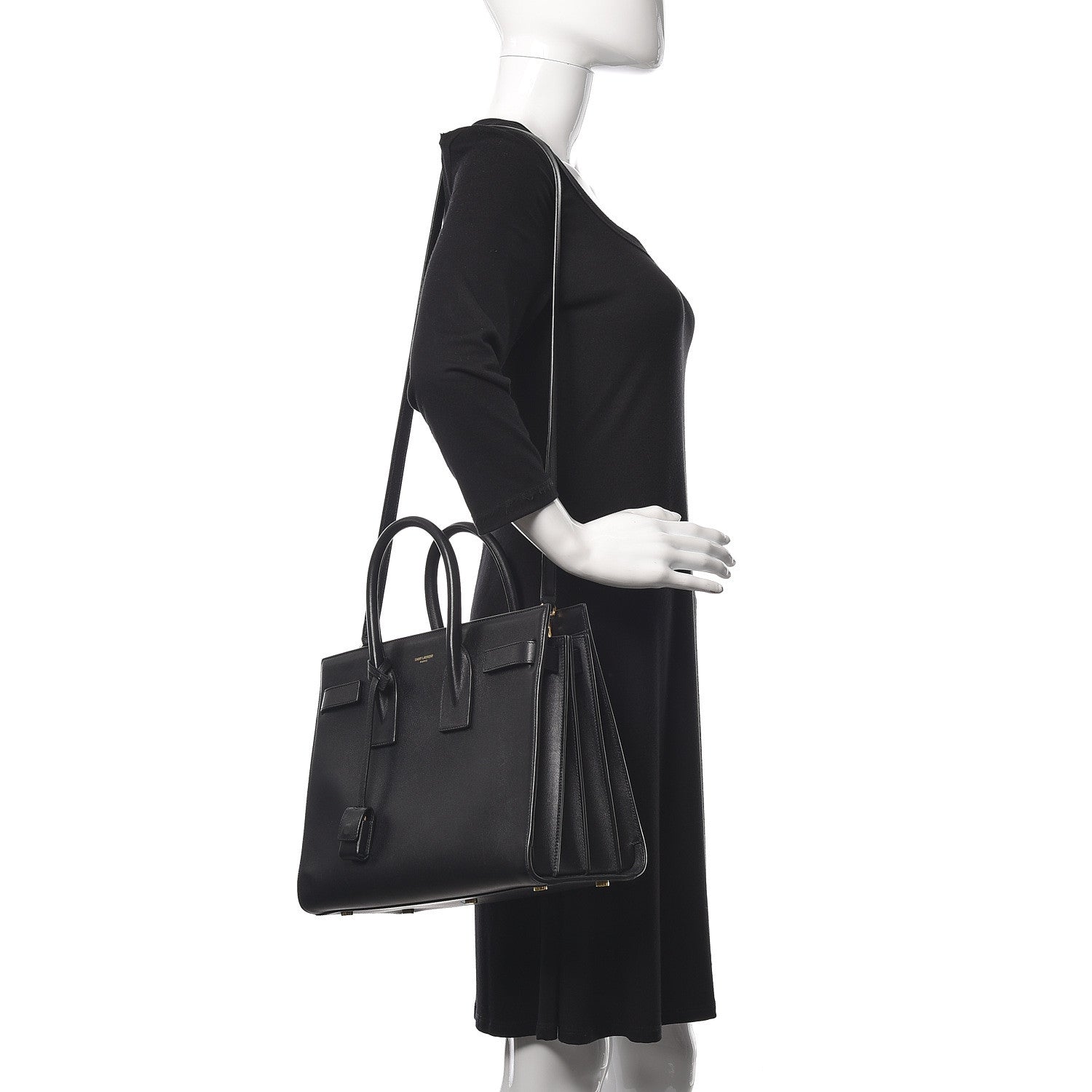 Saint Laurent Calfskin Small Sac De Jour Black 2 of 13