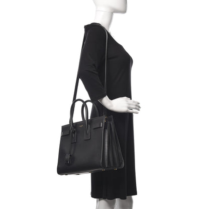 Saint Laurent Calfskin Small Sac De Jour Black 2 of 13