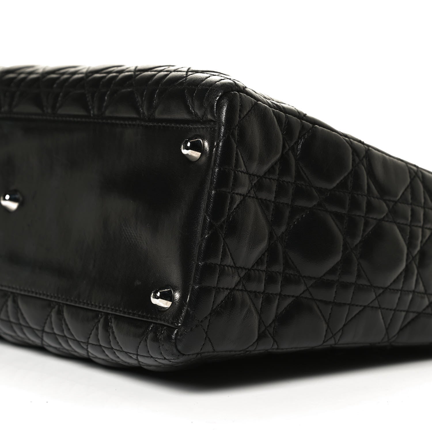 Christian Dior Lambskin Cannage Large Lady Dior Black 8 of 11