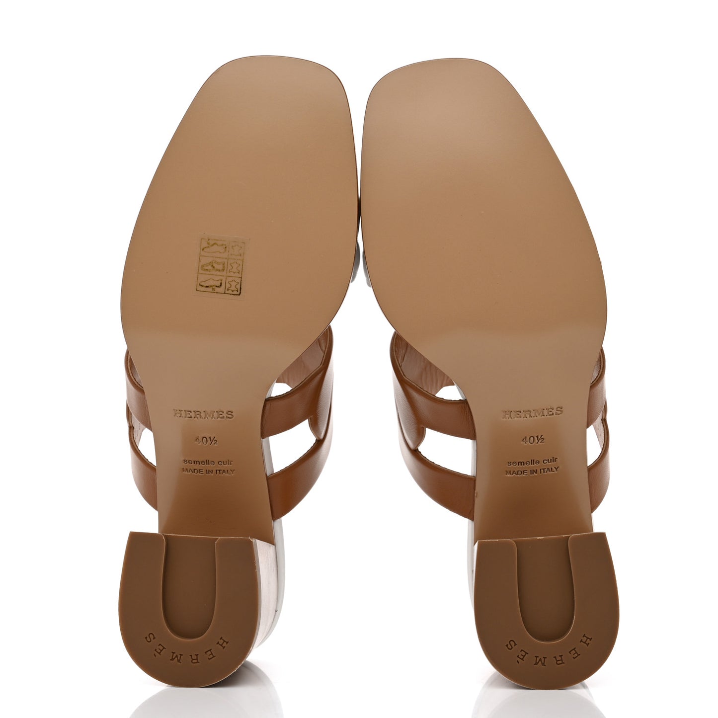Nappa Gaby 60 Sandals 40.5 Naturel White