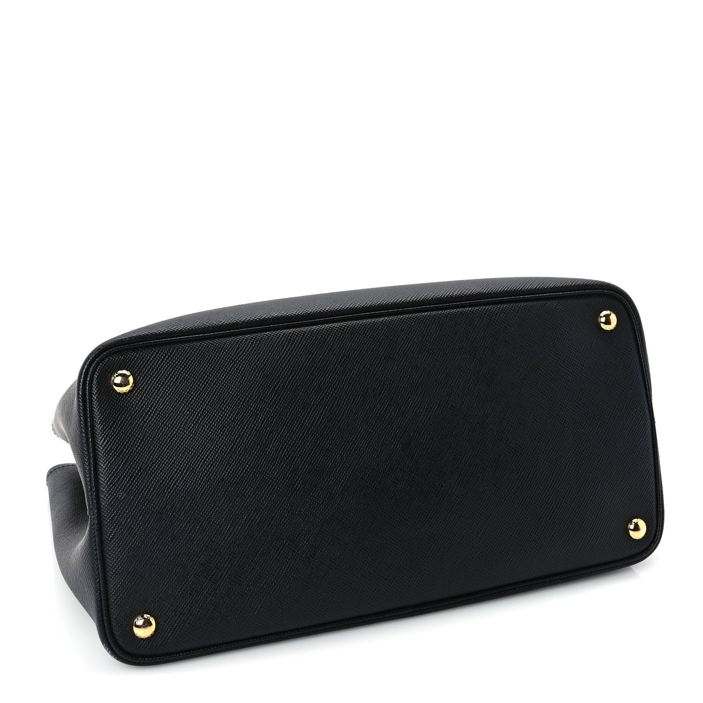 Saffiano Cuir Medium Double Bag Black Mughetto