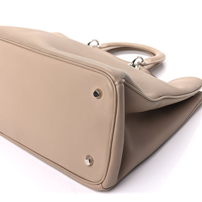 Christian Dior Smooth Calfskin Large Diorissimo Tote Beige Fuchsia 8 of 9